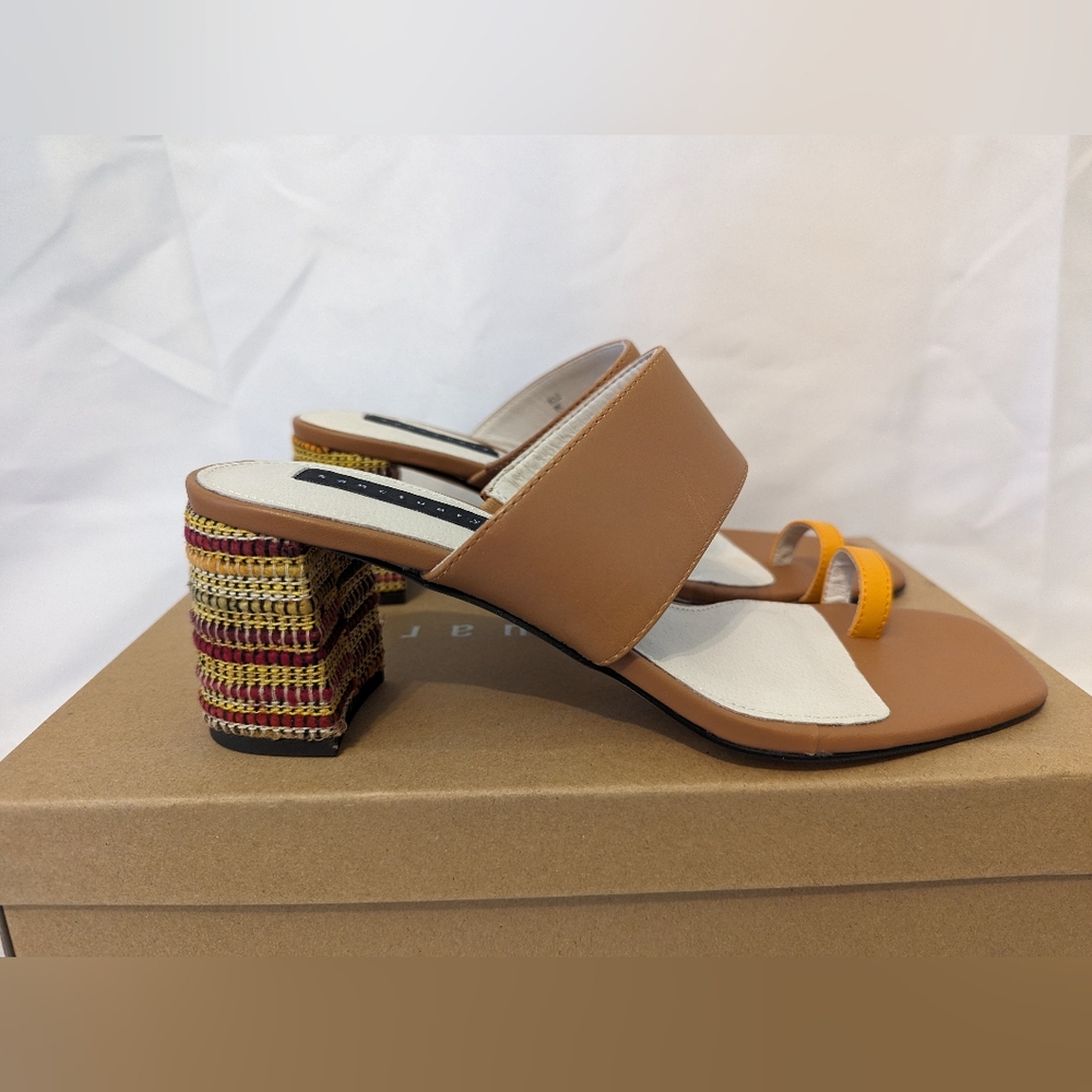 Sanctuary Women's Bold Leather Square Toe Heels Size 9 - Look At Pictures
